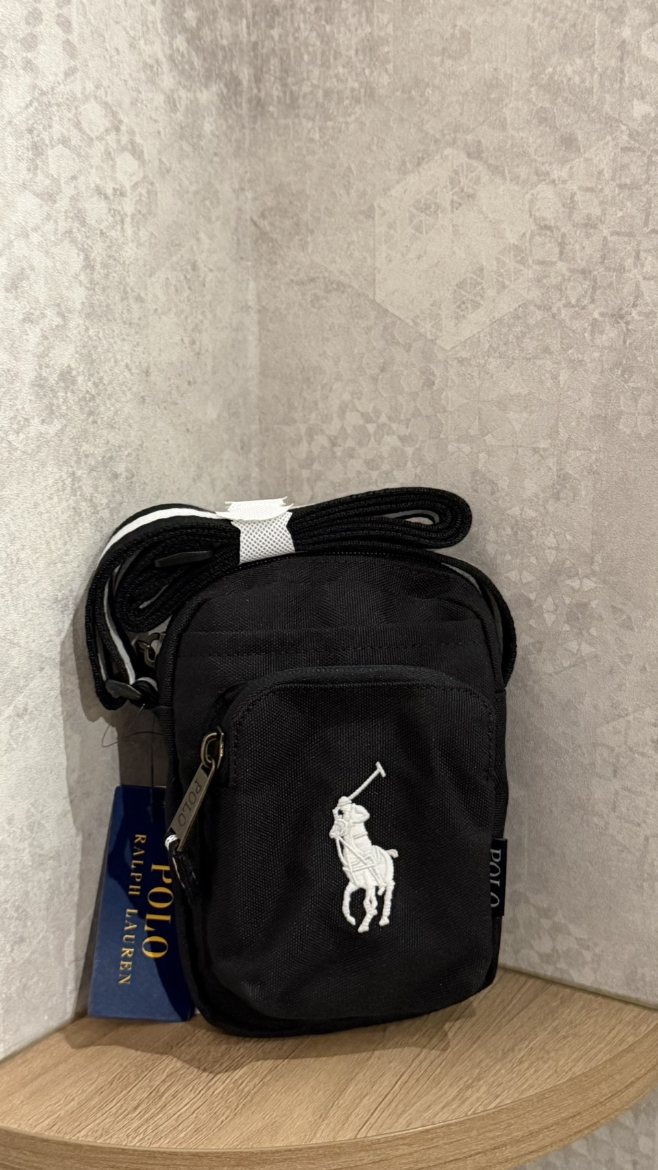 Polo Ralph Lauren 大馬 帆布 側背包 斜背包 小方包