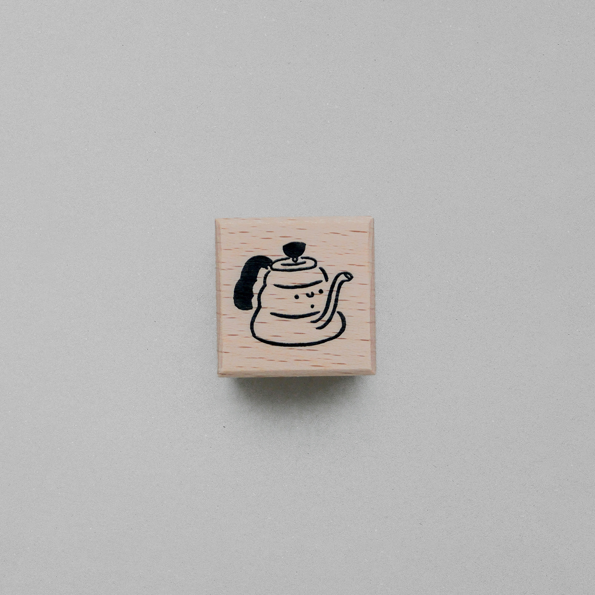咖啡壺｜櫸木印章