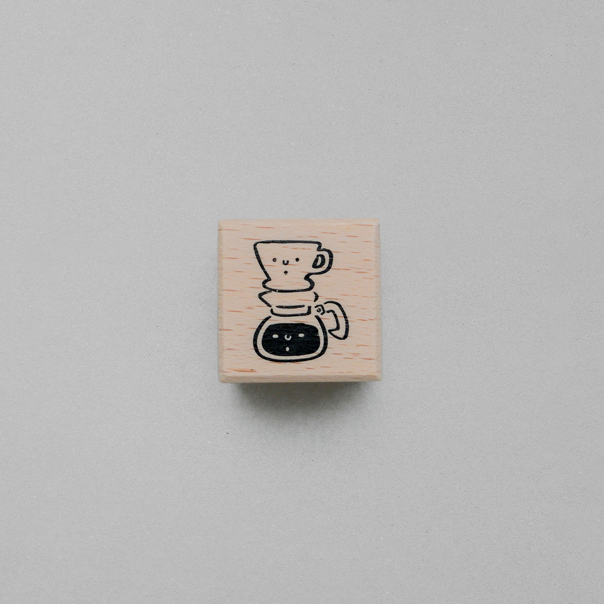 咖啡濾杯｜櫸木印章
