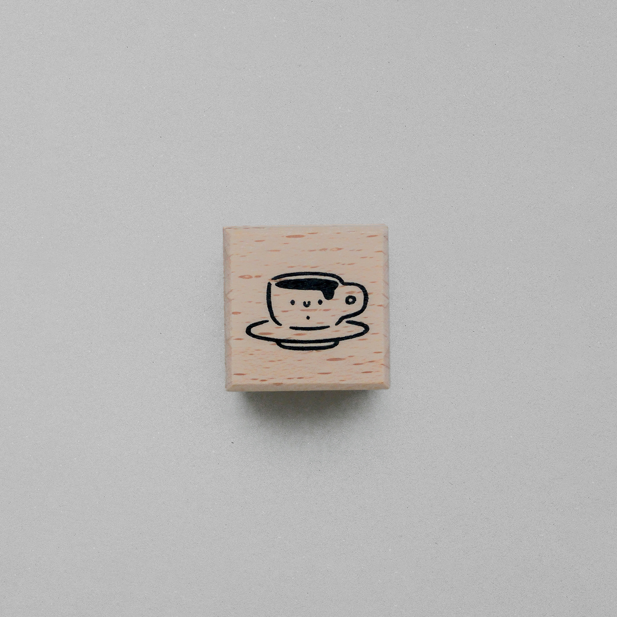 咖啡杯｜櫸木印章