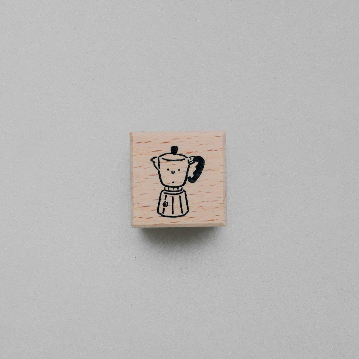 摩卡壺｜櫸木印章