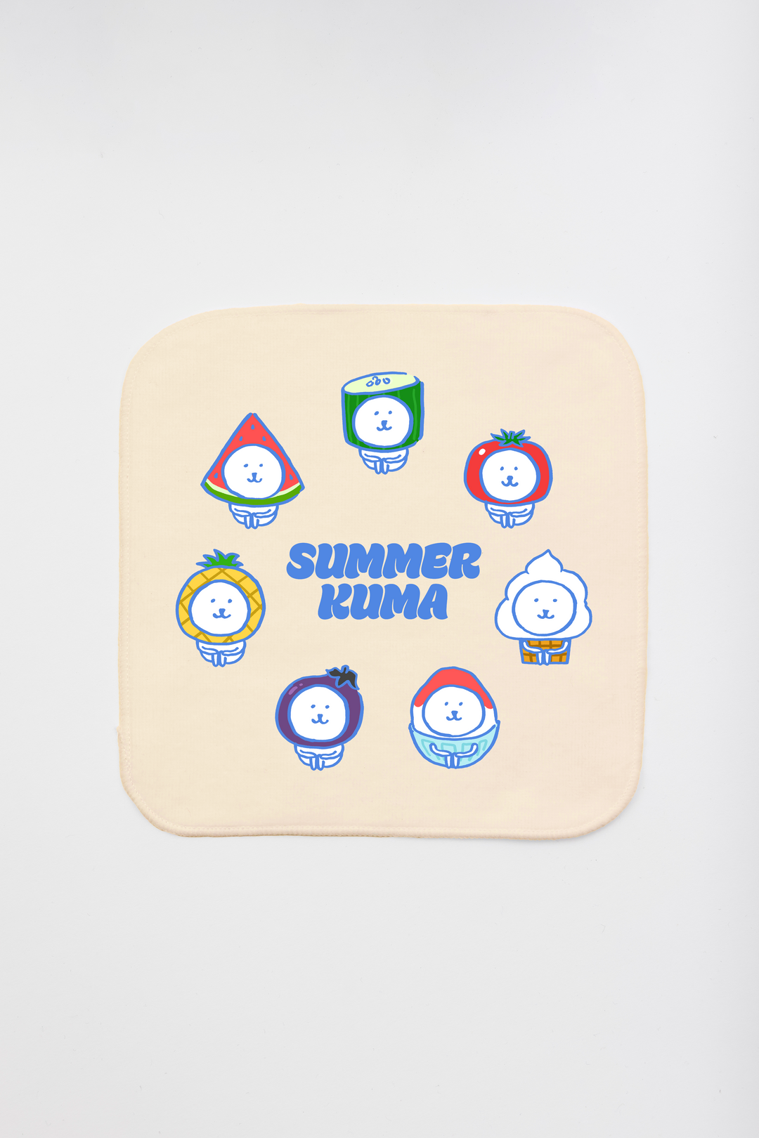 預訂｜白熊 ODM 迷你毛巾 Summer Kuma (Blue)
