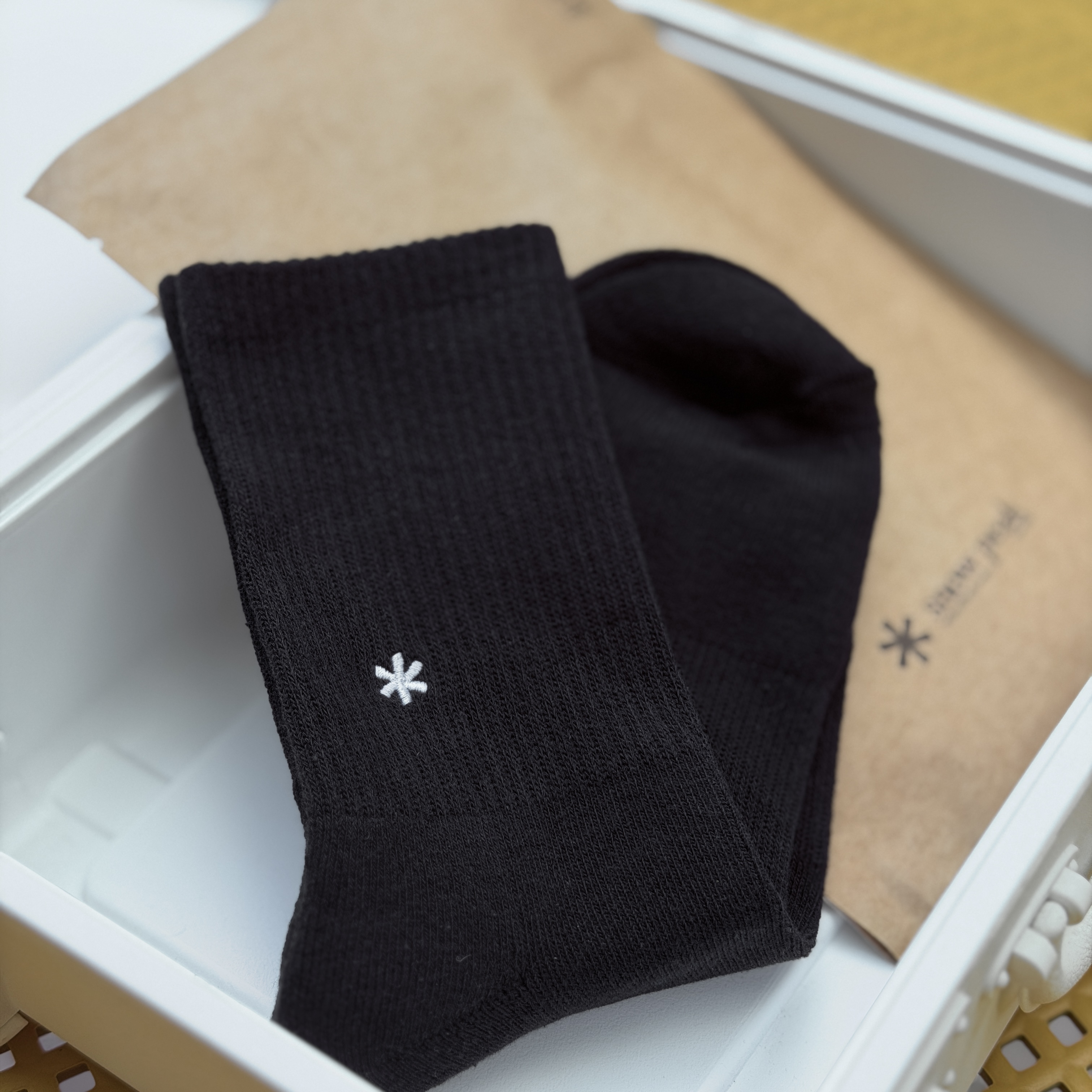 【現貨】Snow peak 小刺繡logo 厚底休閒襪