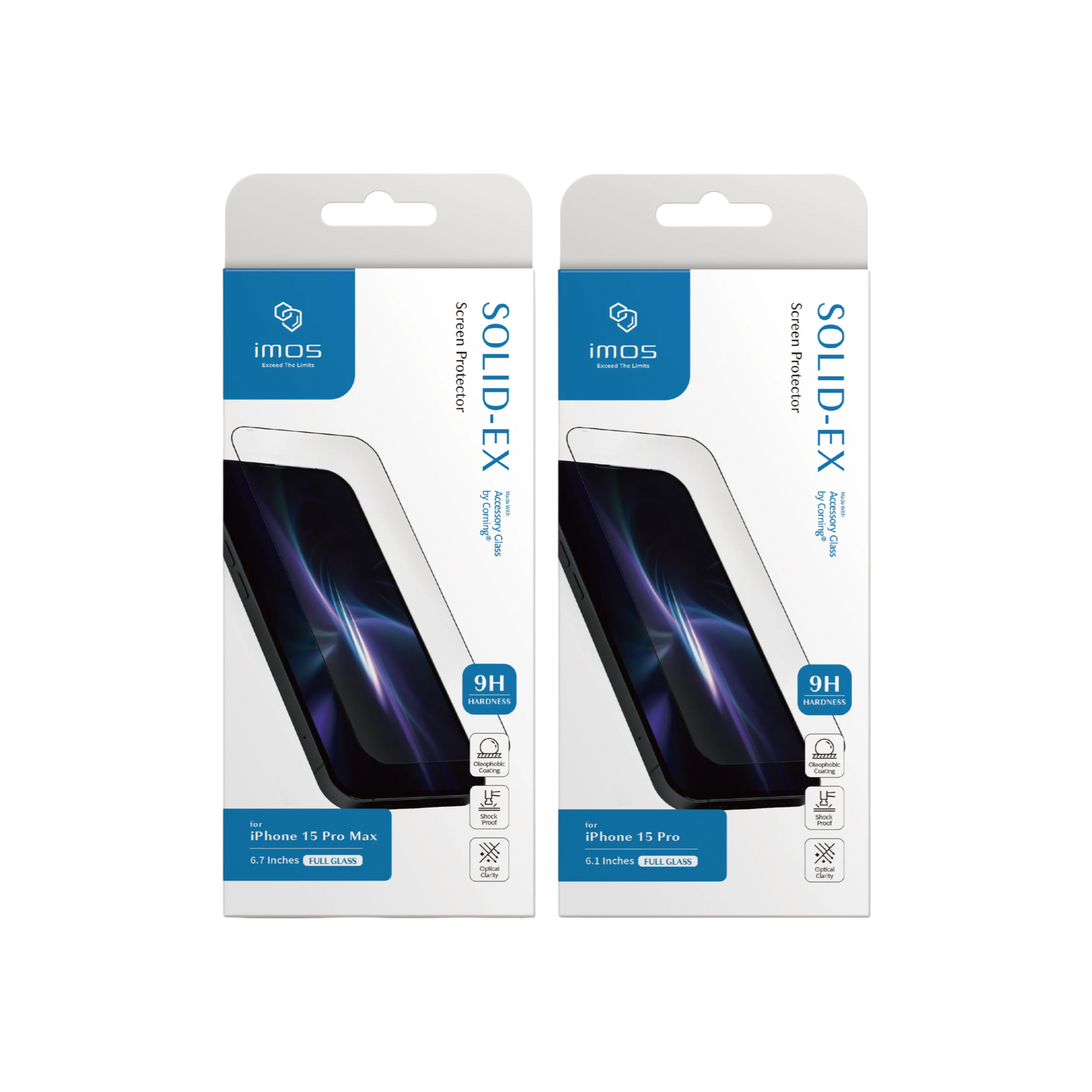 imos iPhone 15 系列 2.5D 高清康寧玻璃螢幕保護貼