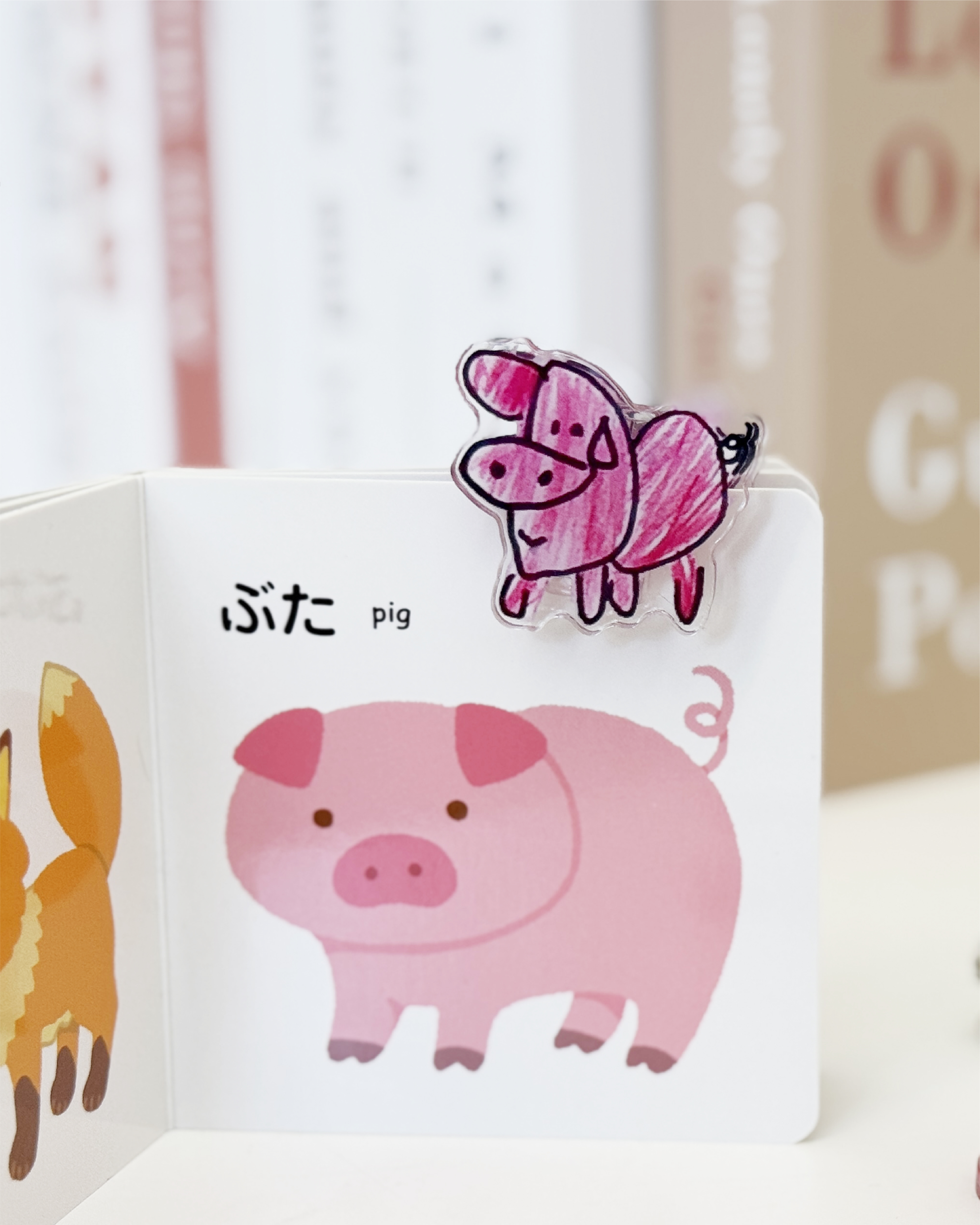 客製兒童畫 ｜ 壓克力小夾子・兒童塗鴉客製夾子