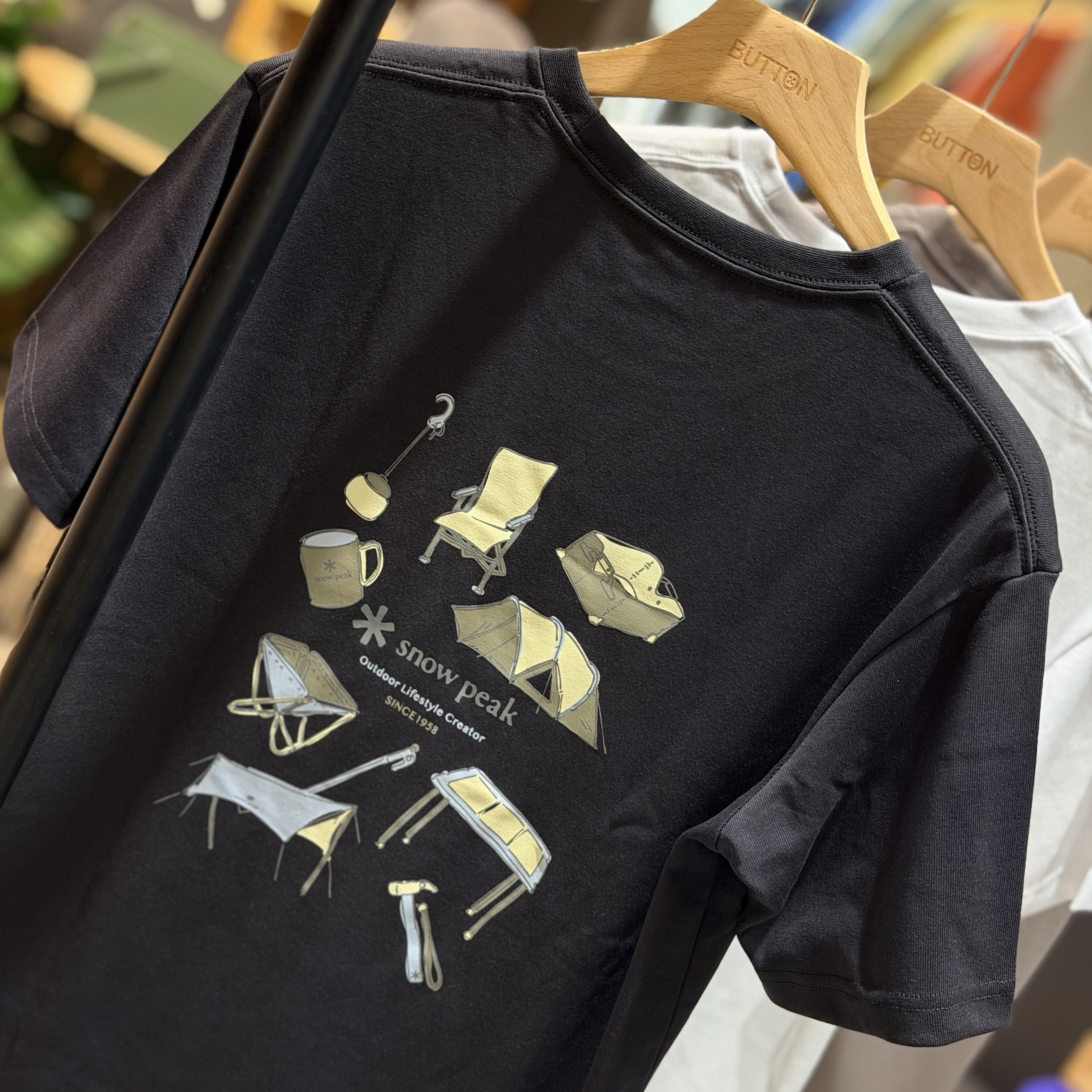 【現貨】snow peak 日版 限定 GearPrinted 露營裝備圖像短tee TS26SU703
