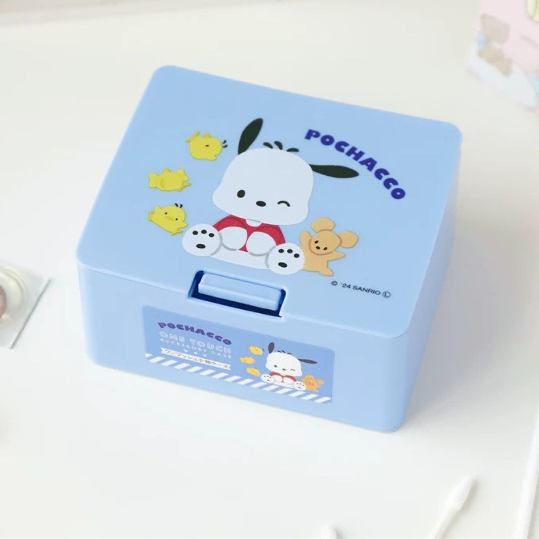PC狗 Sanrio|按壓彈蓋式小物收納盒 / 桌上置物盒