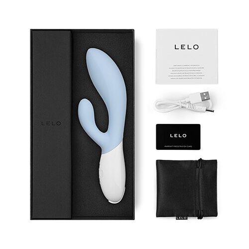 Lelo - Ina 3 兔耳震動棒 - 淺藍色