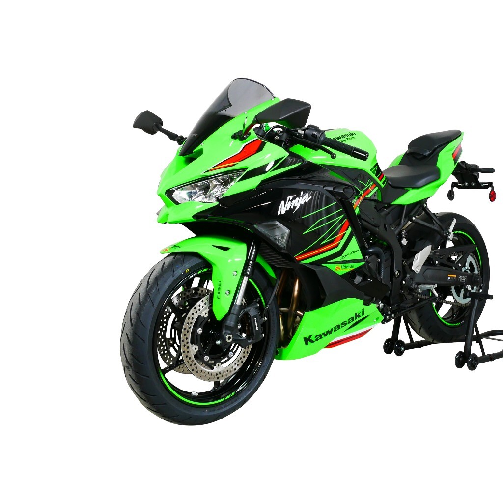 【MRA】 KAWASAKI ZX-4R 2023-2026 競賽款高角度風鏡 R型墨色