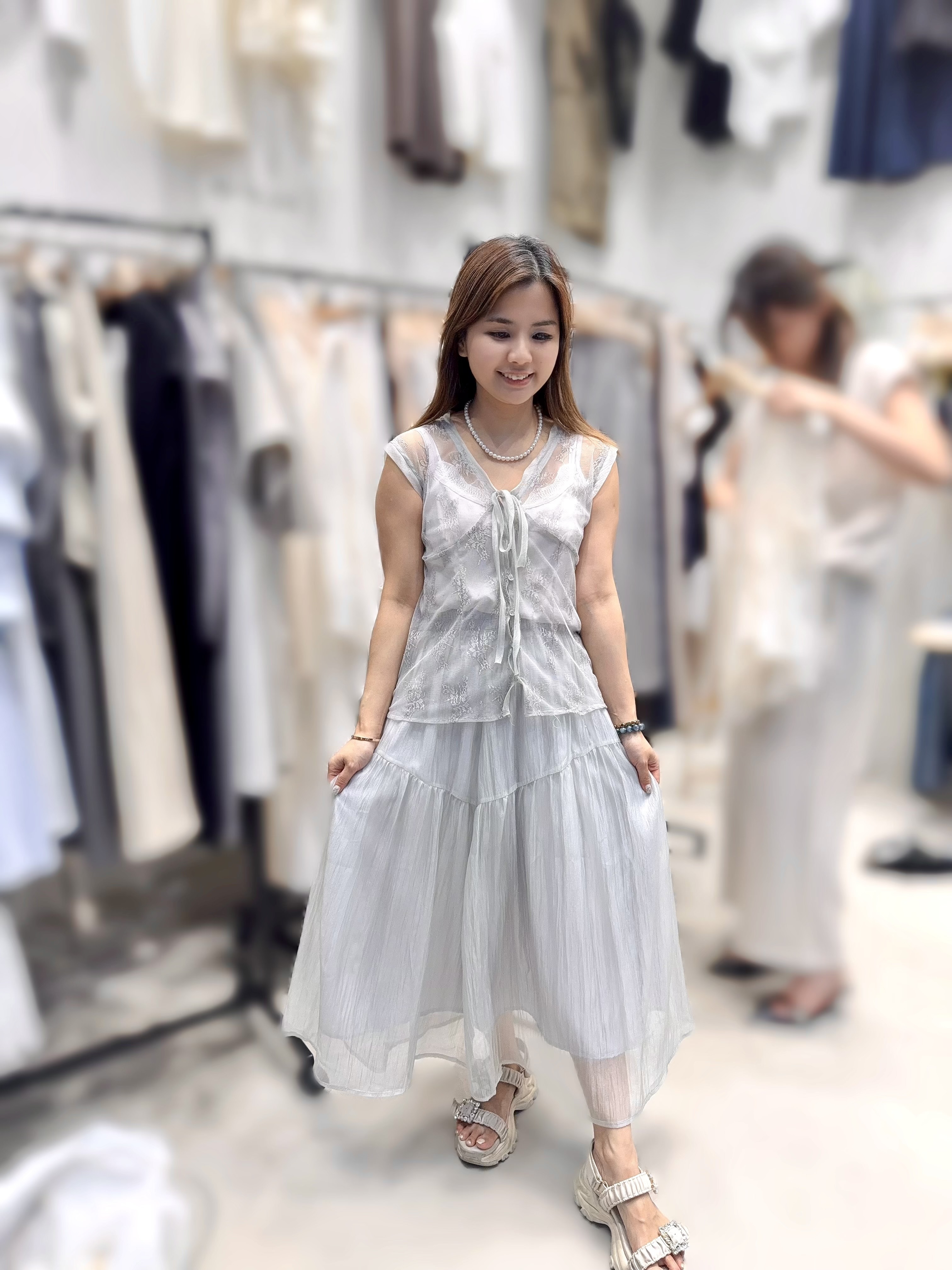 HP04 [1 SET]  胸 44    長 21    /   下身裙   腰26-40 長 32 HIP55   $599