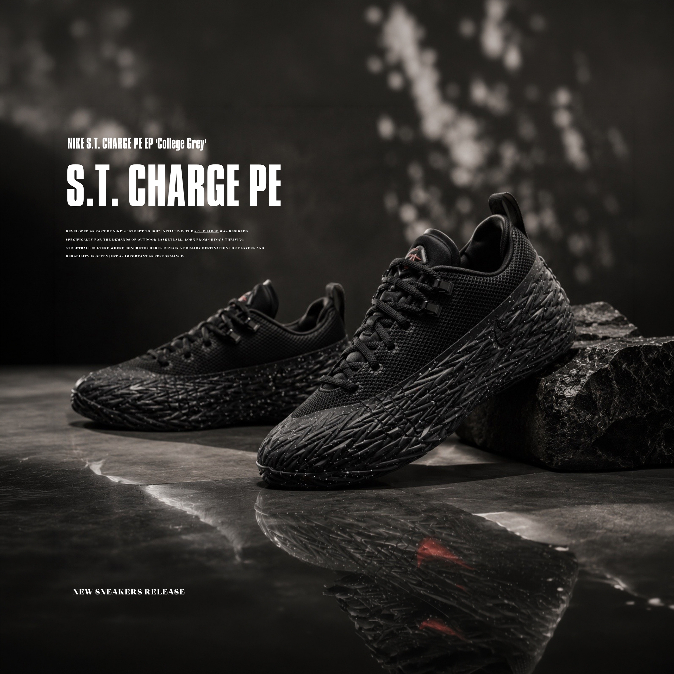 NICEDAY 代購 NIKE S.T. CHARGE PE EP 黑灰 灰 黑紅 黑 籃球鞋 實戰鞋 IO8062-003