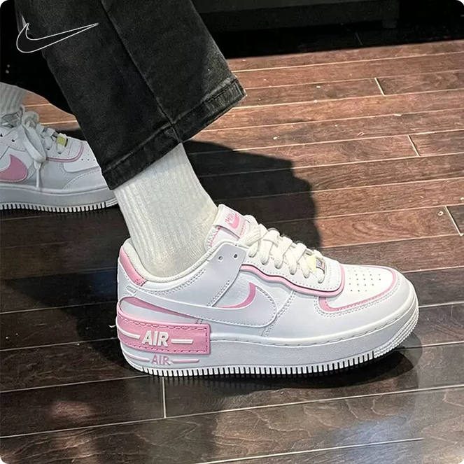 【預訂】 NIKE AIR FORCE 1 SHADOW 白粉-WOMEN