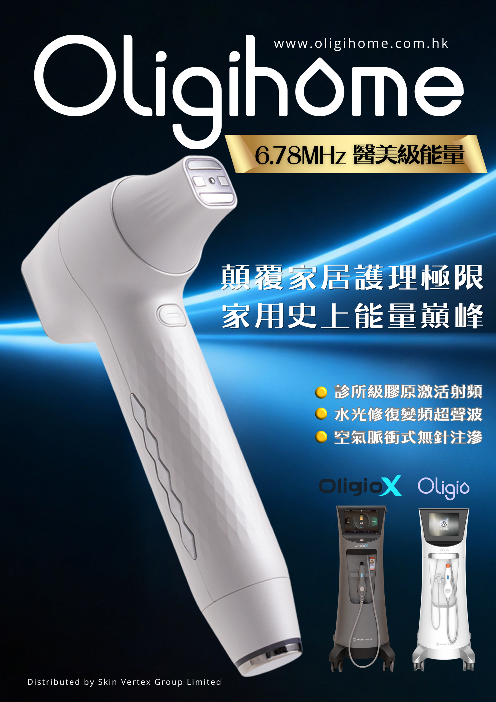 （香港原裝行貨）Oligihome 原美小電波- 家用三效美容儀