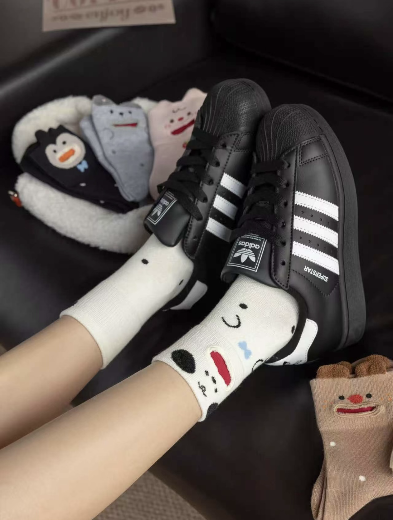 Adidas Superstar 2.0 貝殼頭 皮革 三葉草 黑白配色
