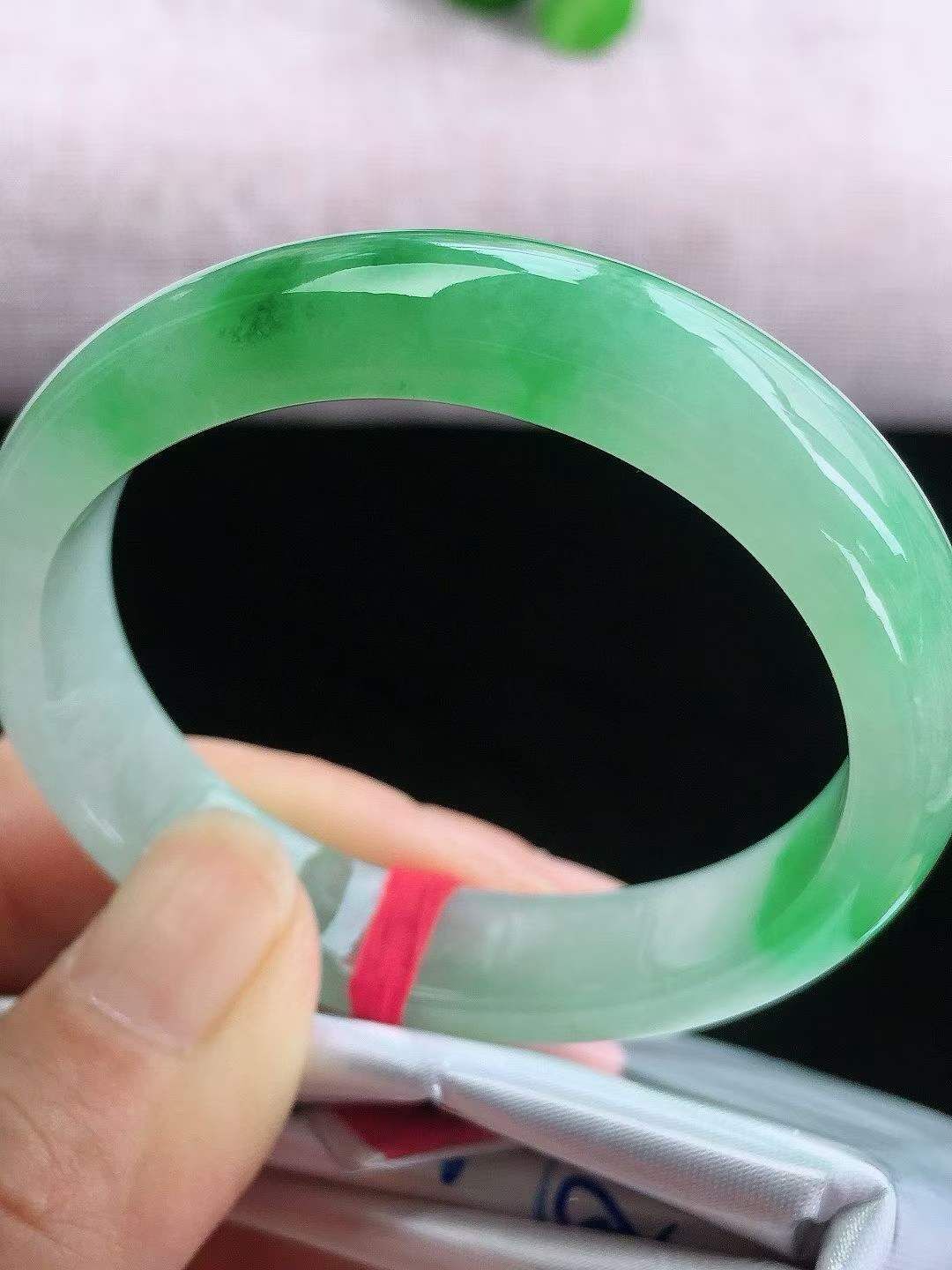冰飄綠貴妃翡翠手鐲,天然翡翠A玉, 緬甸玉, Jade, Jadeite