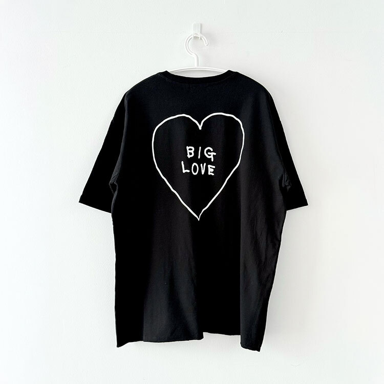 韓國 INAPSQUARE 黑白童趣塗鴉踢 BIG LOVE 黑