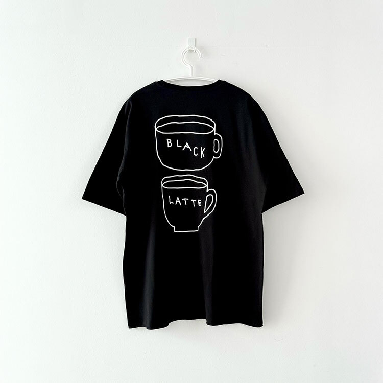 韓國 INAPSQUARE 黑白童趣塗鴉踢 BLACK & LATTE 黑