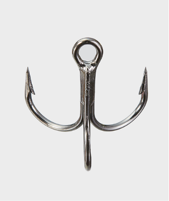 VANFOOK DT-44B Short Treble Hook 三本鉤