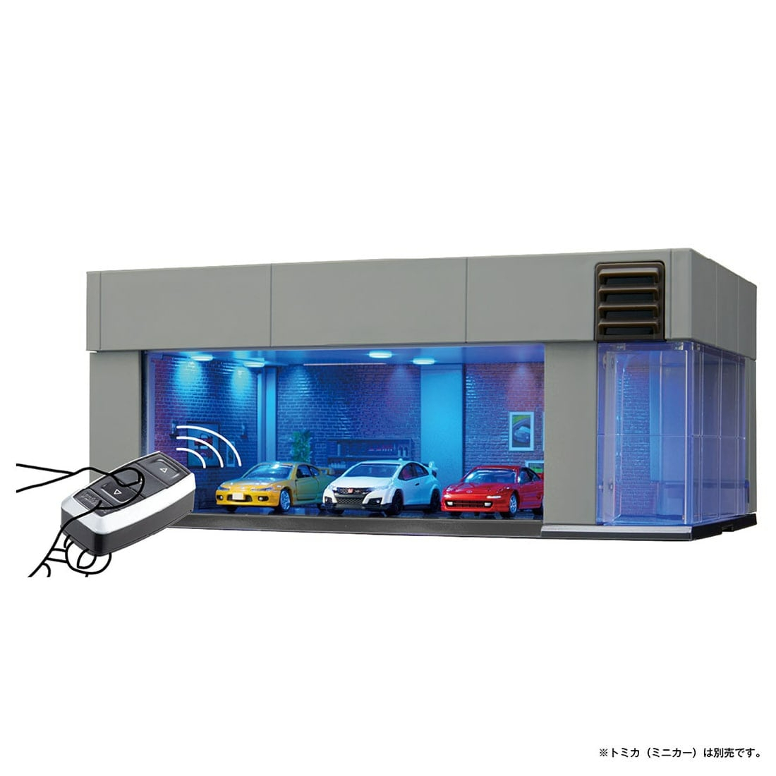 [預訂] Takara Tomy Tomica Premium 智能車庫 Stone Gray 標準版（可遙控開關門＋變色燈）