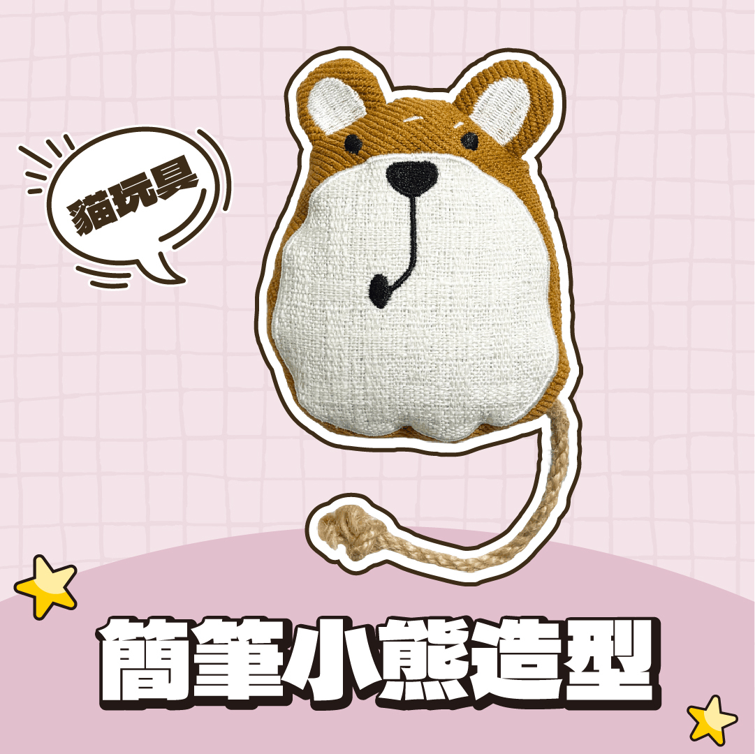 Paipet｜簡筆動物造型貓玩具（含貓薄荷）