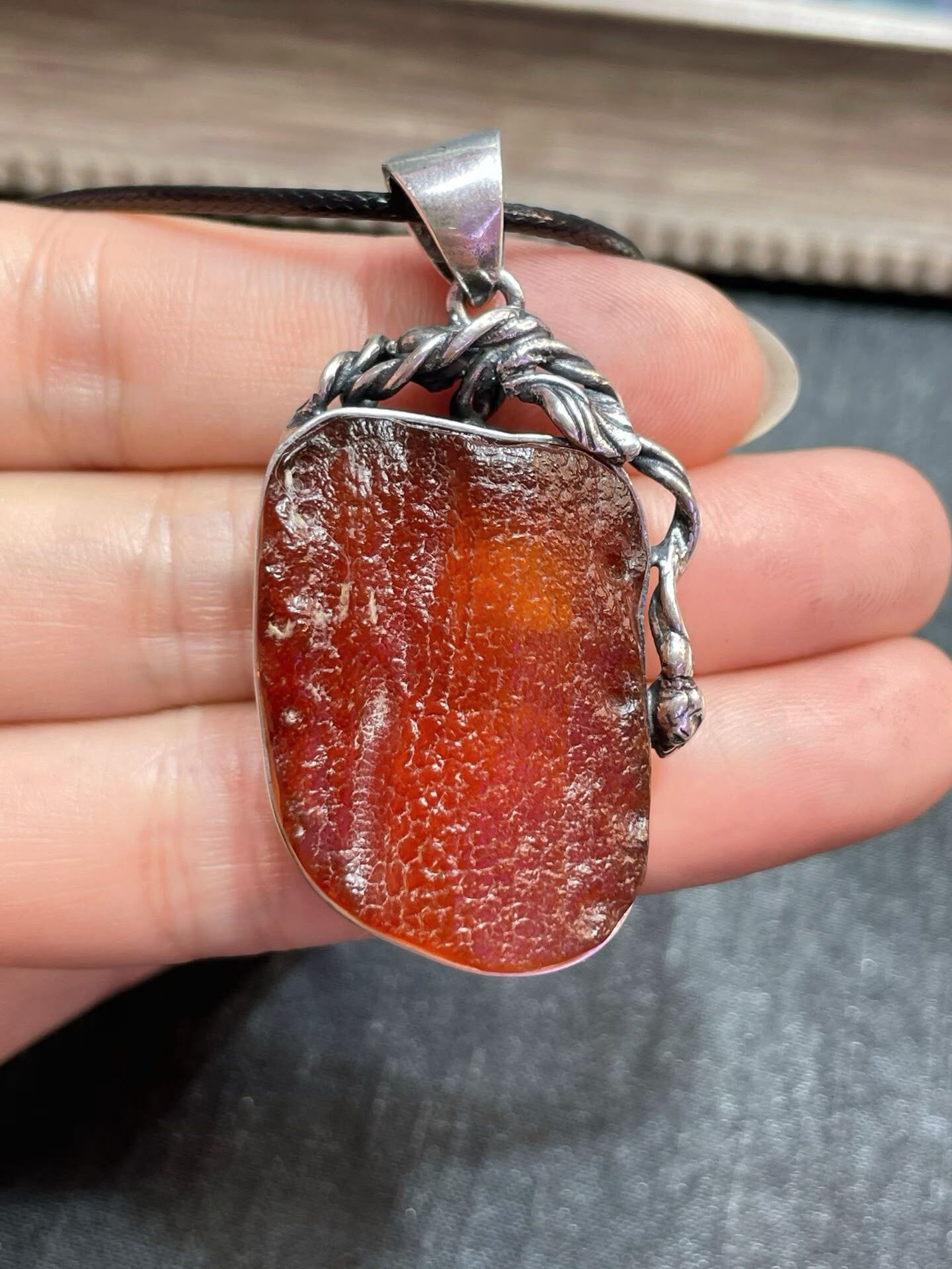 0628BA05-BALTICAMBER-RING-波蘭原產，天然海漂籽料 [這顆蜜蜡不是磨出来的，是海浪給的] (A5)