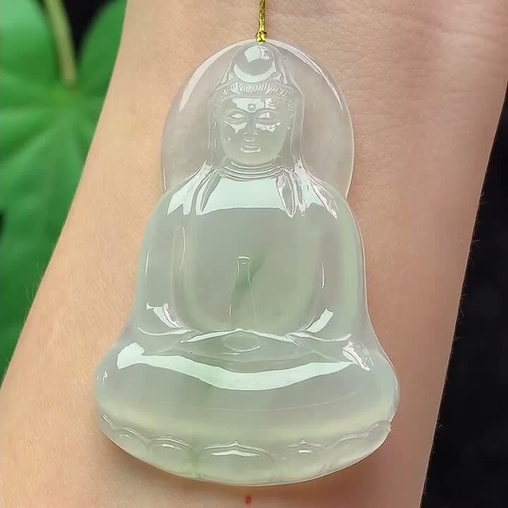 翡翠觀音,天然翡翠A玉, 緬甸玉, Jade, Jadeite
