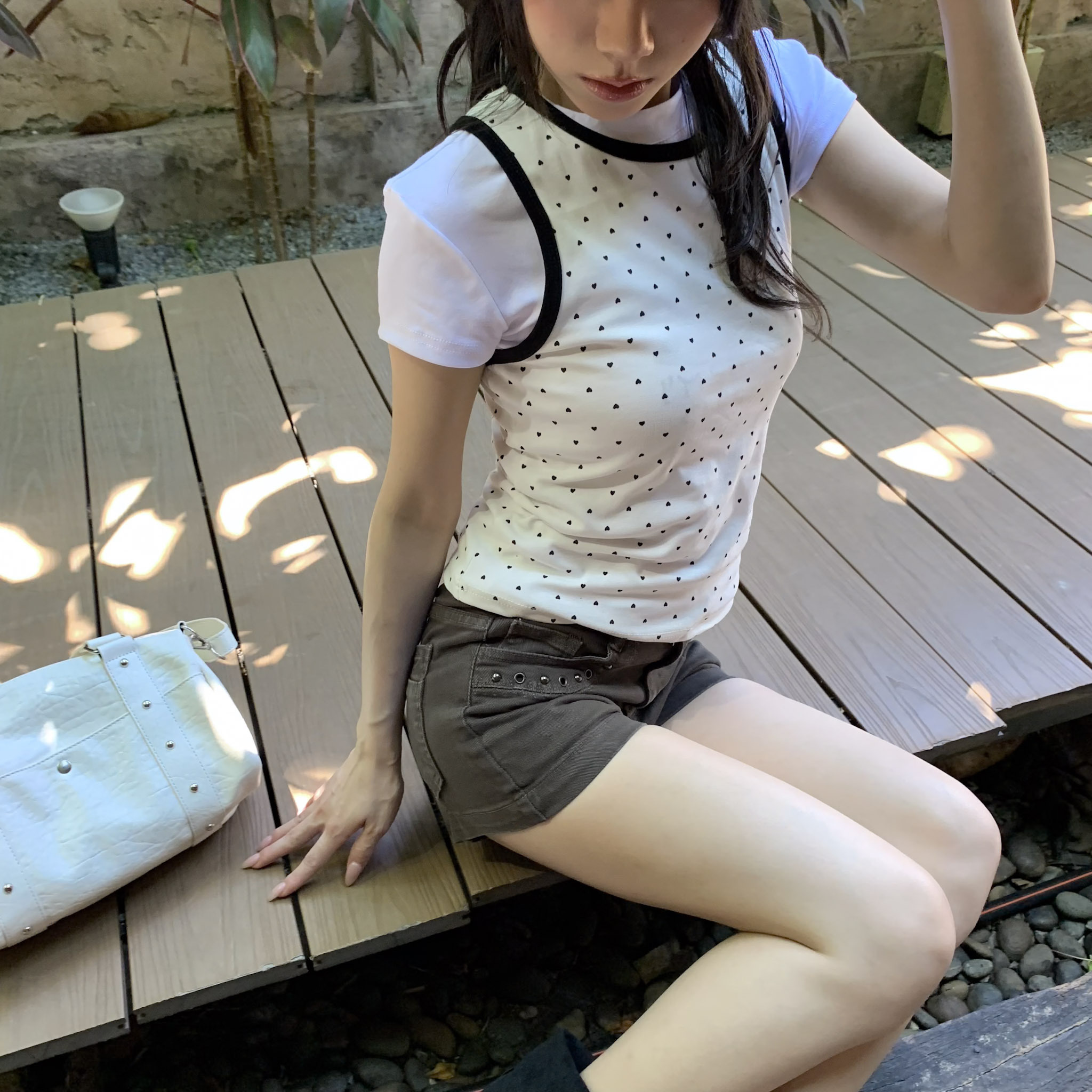 ISA_滿出來的可愛! (疊穿加分)撞色滾邊背心_65026