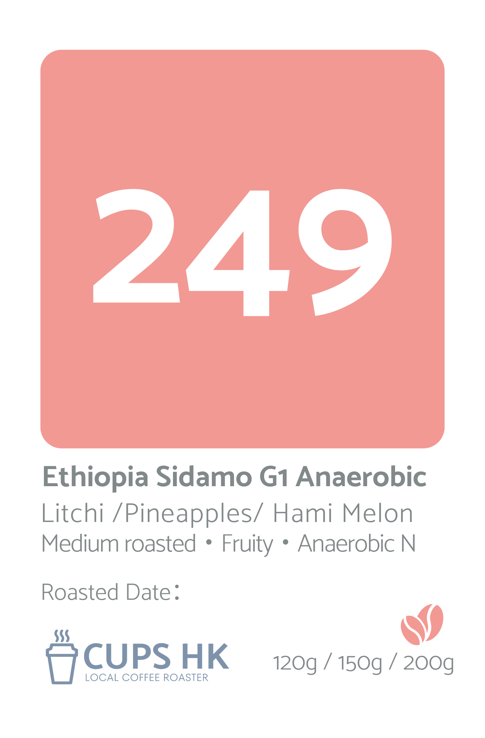 249 Ethiopia Sidamo G1 Anaerobic ｜衣索比亞西達摩 G1 日曬厭氧