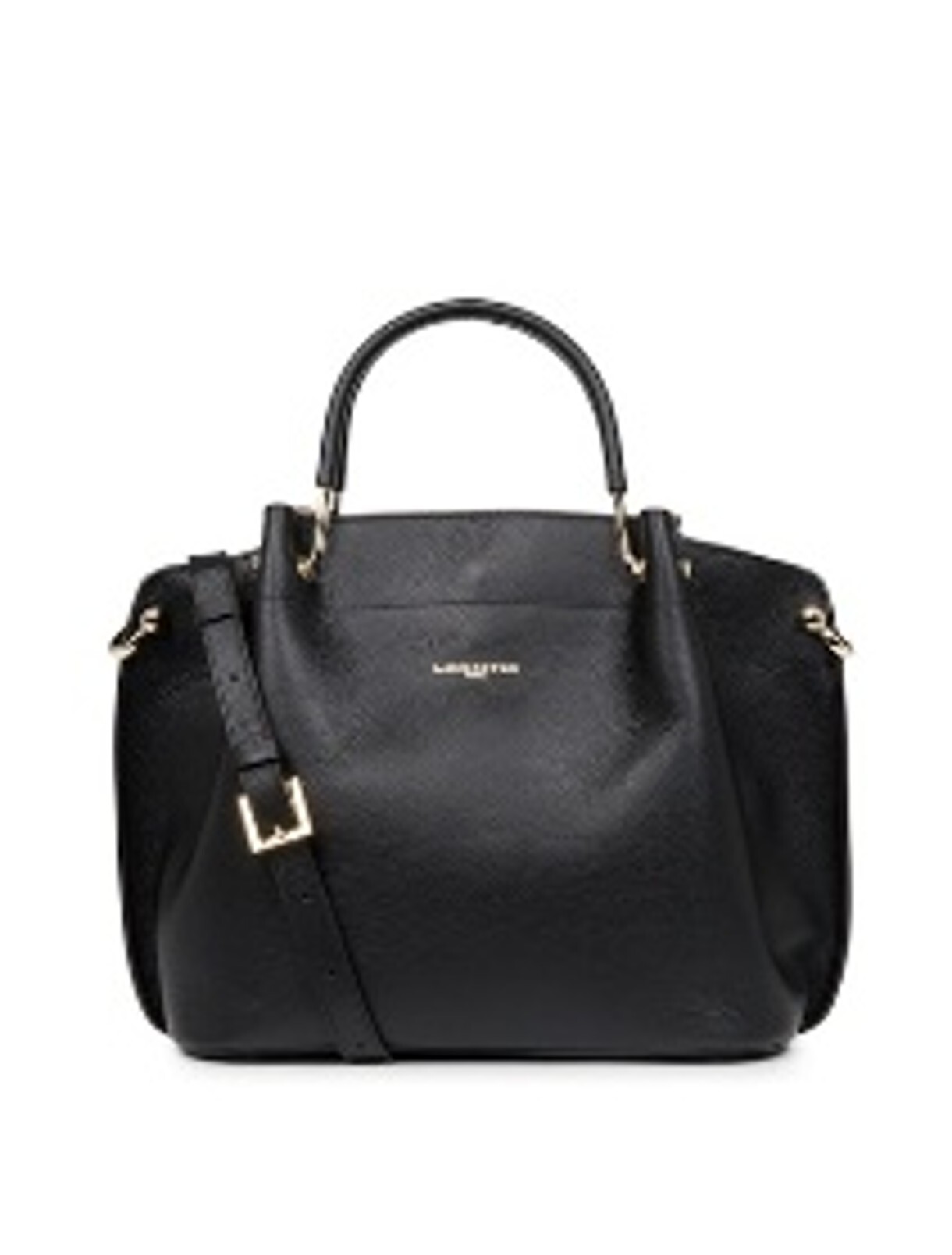 0702LC03-LANCASTER-HANDBAG-Foulonné Double 深黑 DARK BLACK 20x33cm (A3)