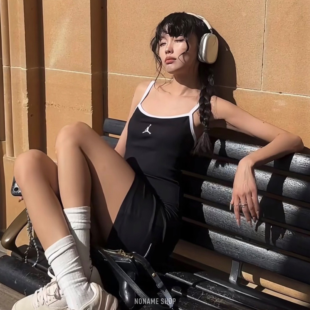 NIKE Jordan 經典Logo 細肩帶 短洋裝 連身裙 (女款)