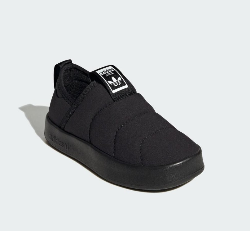 ADIDAS 童鞋 PUFFYLETTE 360 黑 懶人鞋 麵包鞋 中童 ID9494