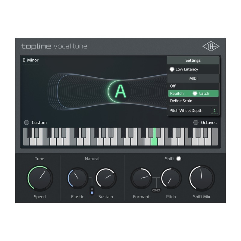 UAD Topline Vocal Tune｜人聲音準處理插件
