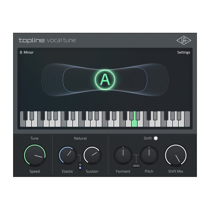 UAD Topline Vocal Tune｜人聲音準處理插件