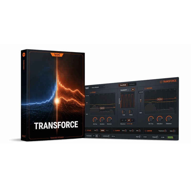 Boom Transforce｜音訊變形效果器 - 專業級音訊處理外掛，為聲音設計師提供強大變形與塑形能力