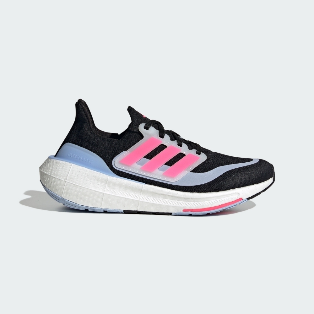 ADIDAS 慢跑鞋 ULTRABOOST LIGHT 黑粉藍 運動鞋 女 IE1764