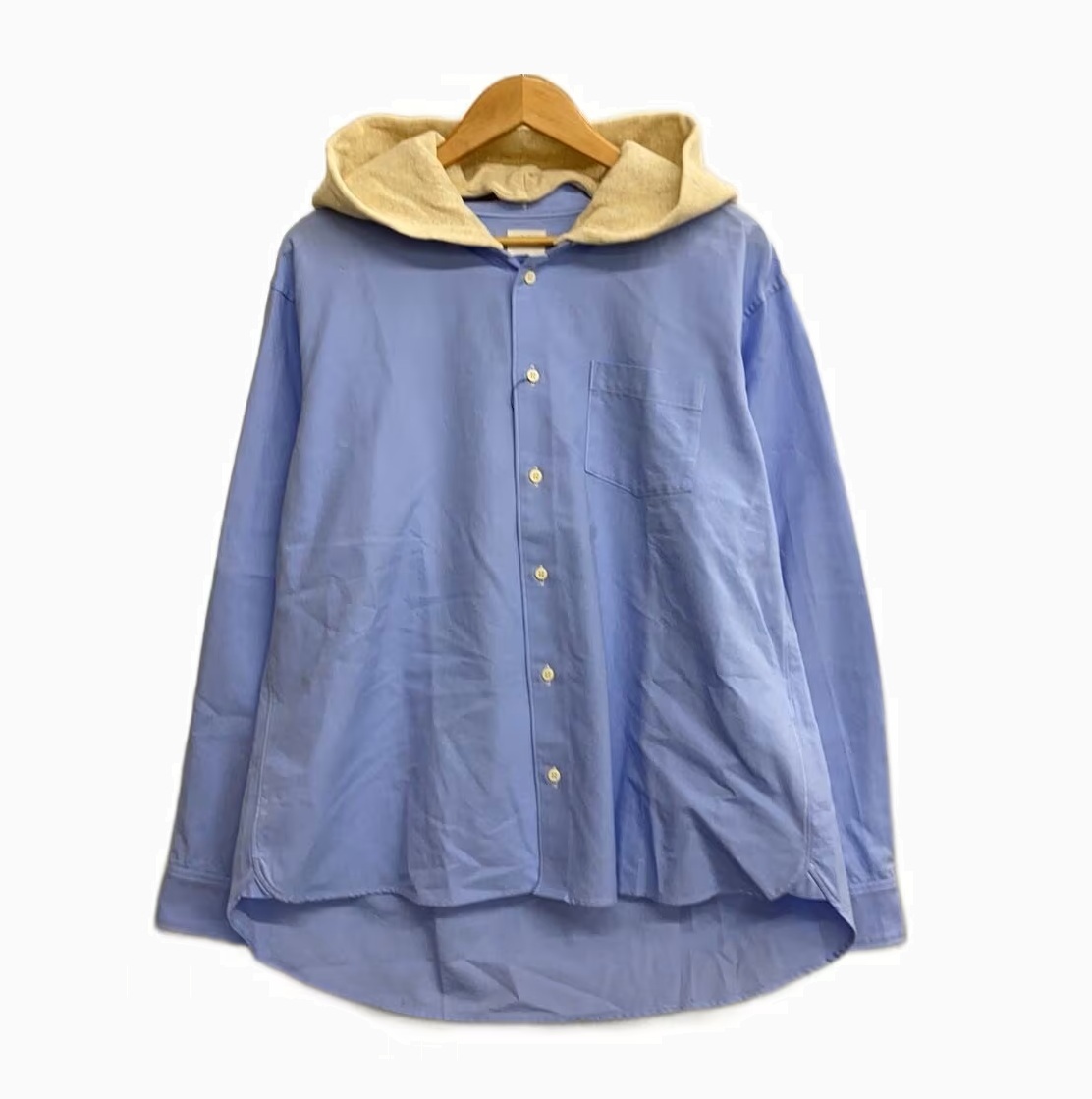 VISVIM INGALL HOODIE SHIRT L/S *FIL EXCLUSIVE (( USED A )) 中古美品 - BLUE SIZE 2 PRE ORDER ITEM (預訂中)