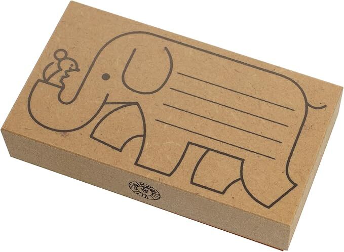 大象 Shunsuke Satake 木製動物留言印章 Message Stamp｜SANBY 日本