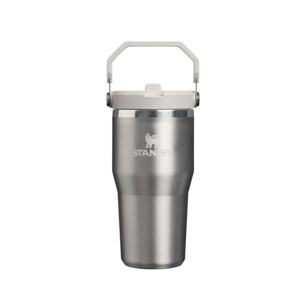 STANLEY 經典系列 IceFlow 手提吸管杯2.0 0.59L / 鋼鐵灰