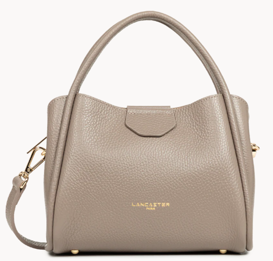0702LC08-LANCASTER-HANDBAG-Ida Double 淺灰 LIGHT GREY／混米白 MIX BEIGE／混黑 MIX BLACK (A8)