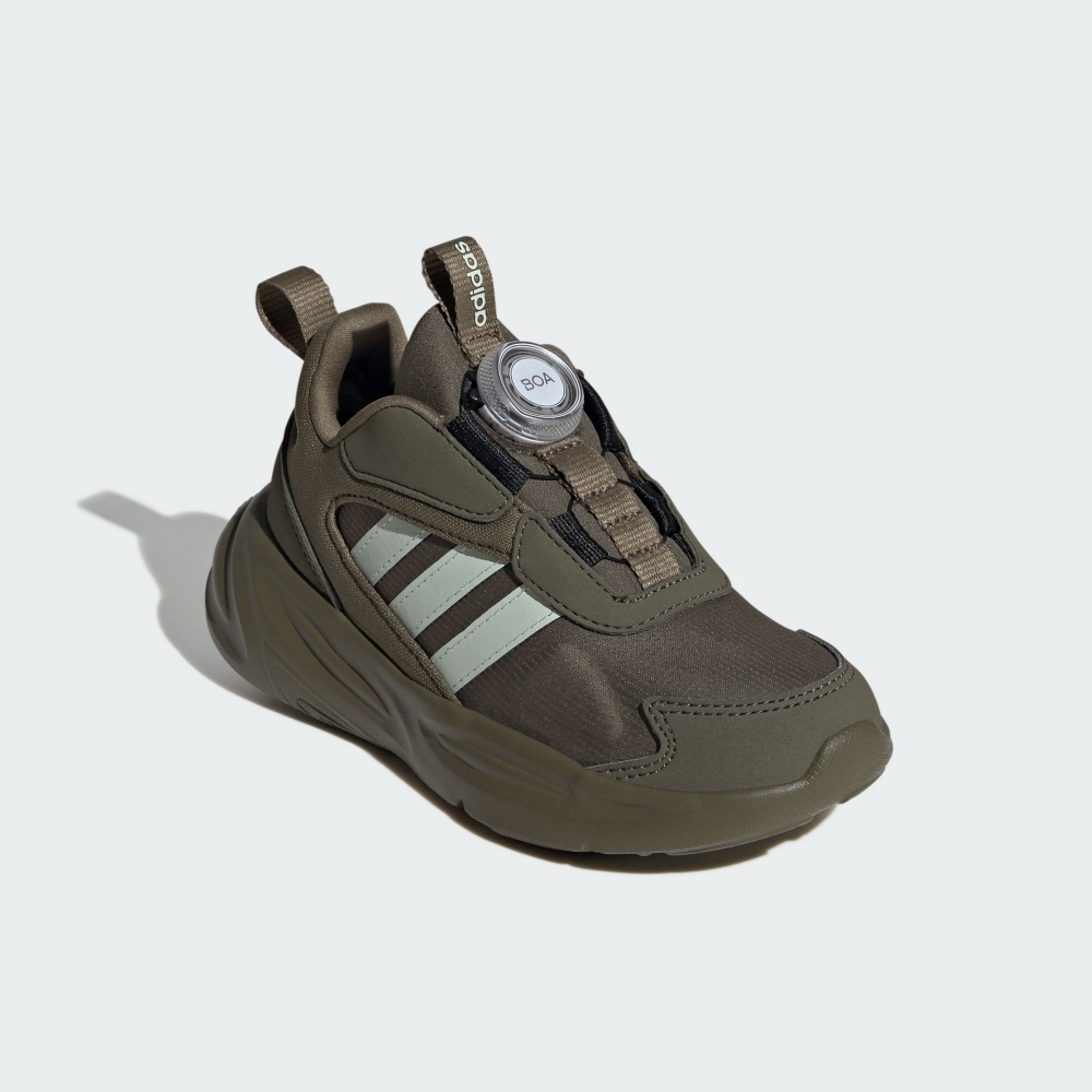 ADIDAS 童鞋 OZELLE BOA 綠色 旋鈕 運動鞋 中童 IE6406