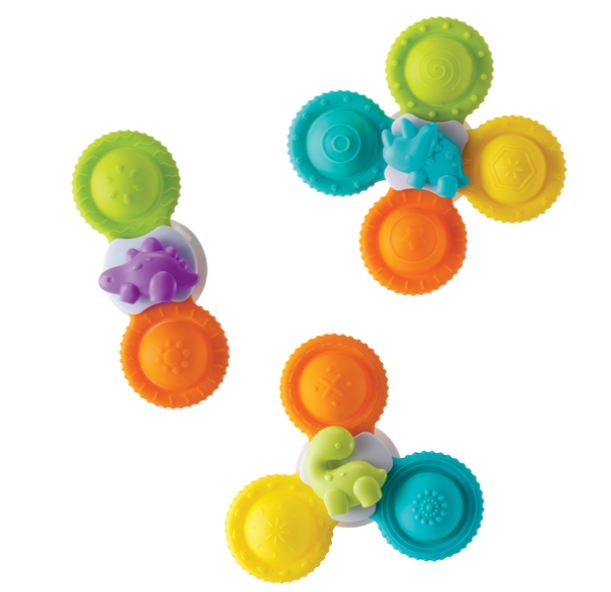 INFANTINO 矽膠沐浴旋轉玩具 (1套3件)