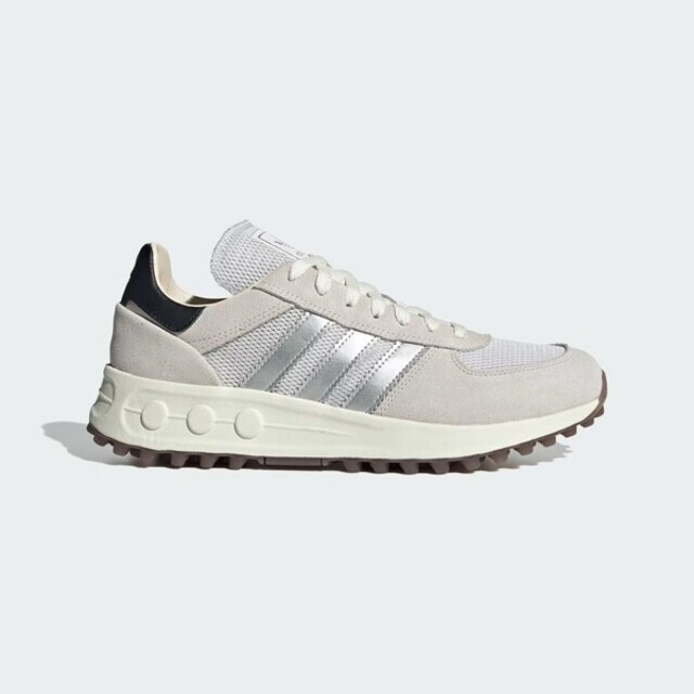 ADIDAS 休閒鞋 LA TRAINER LUX 米銀 復古 男女 IE6478