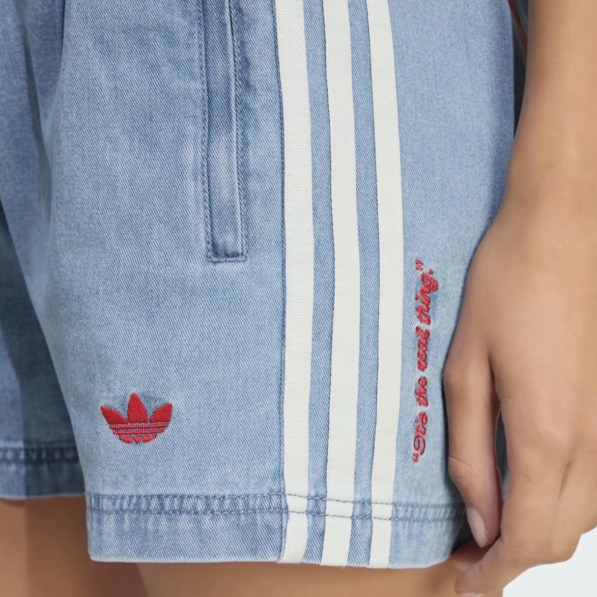 COCA COLA x ADIDAS ORIGINALS 可口可樂 聯名 牛仔短褲 KY7564