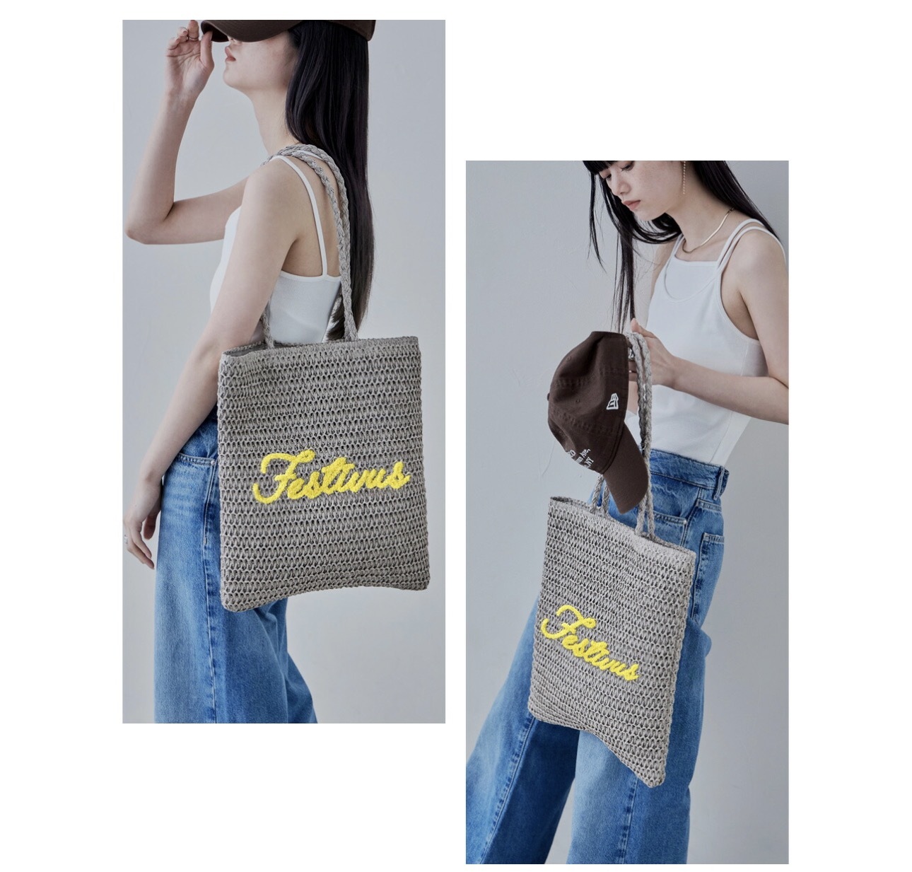 【預購】JM062902 復古刺繡編織托特包
