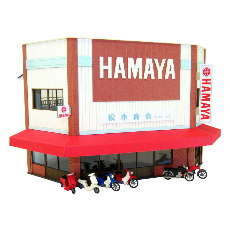 日本sankei 微縮藝術精品_【MK05-47】街角のお店-9