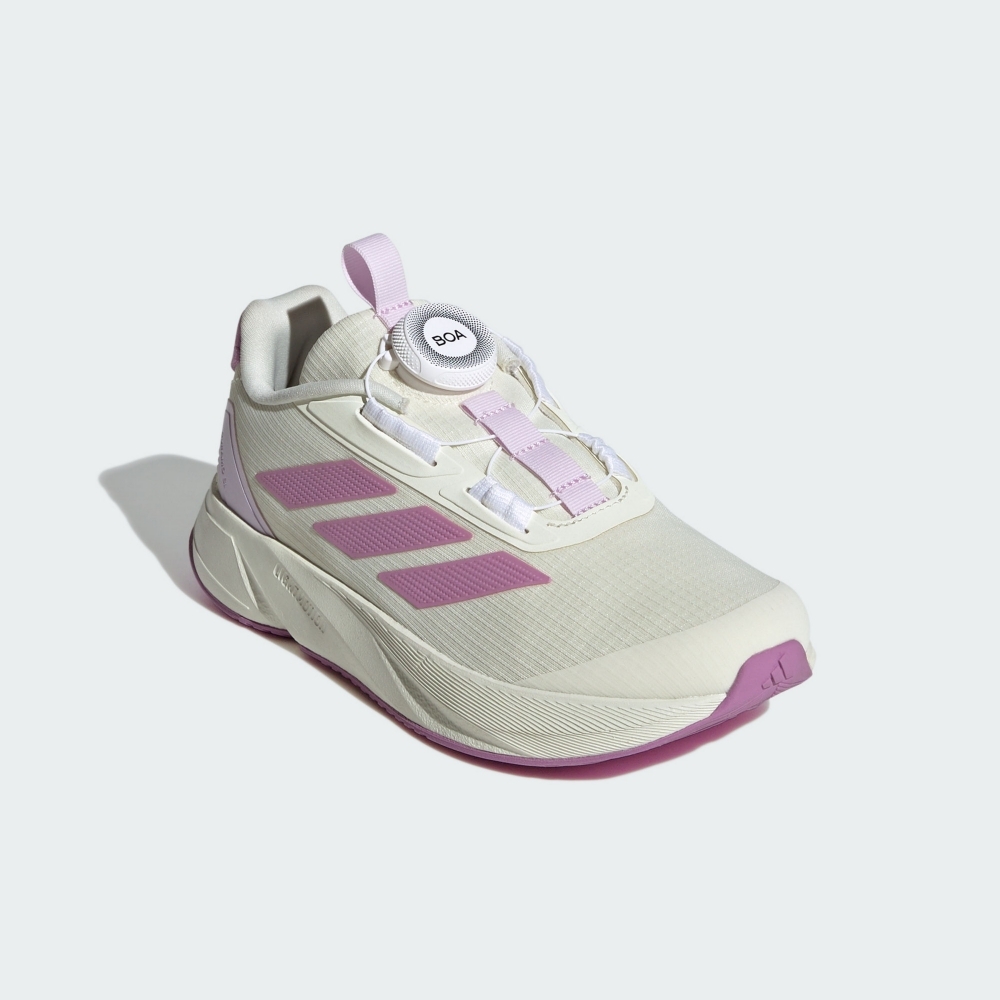 ADIDAS 童鞋 DURAMO SL BOA K 米白粉 旋鈕 運動鞋 中童 IE9102