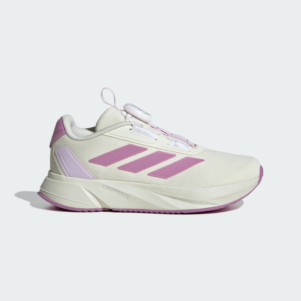 ADIDAS 童鞋 DURAMO SL BOA K 米白粉 旋鈕 運動鞋 中童 IE9102