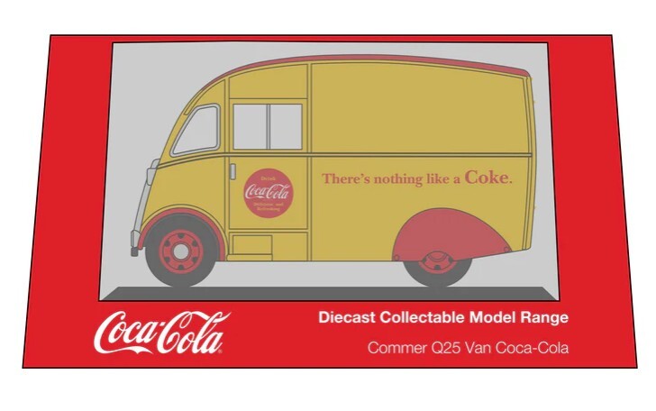 Oxford 76CM010CC 1:76 Commer Q25 可口可樂廂型車