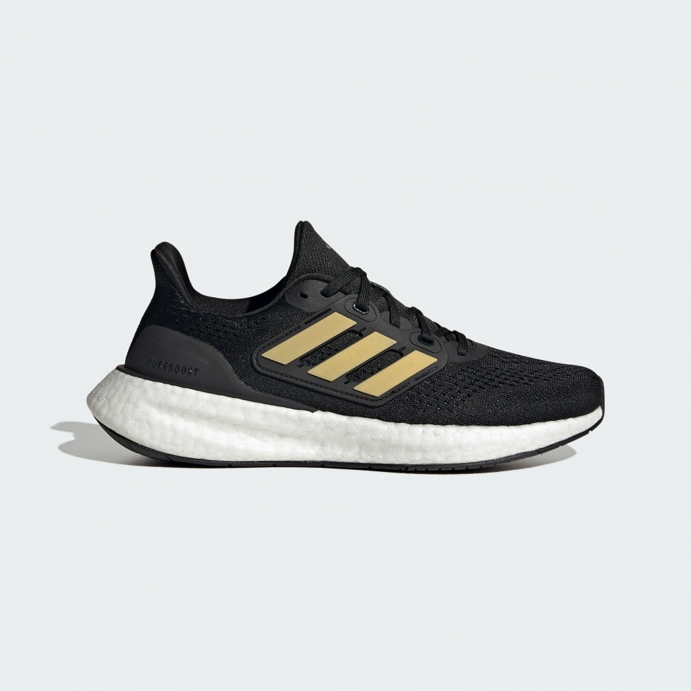 ADIDAS 慢跑鞋 PUREBOOST 23 黑金色 運動鞋 女 IF2391