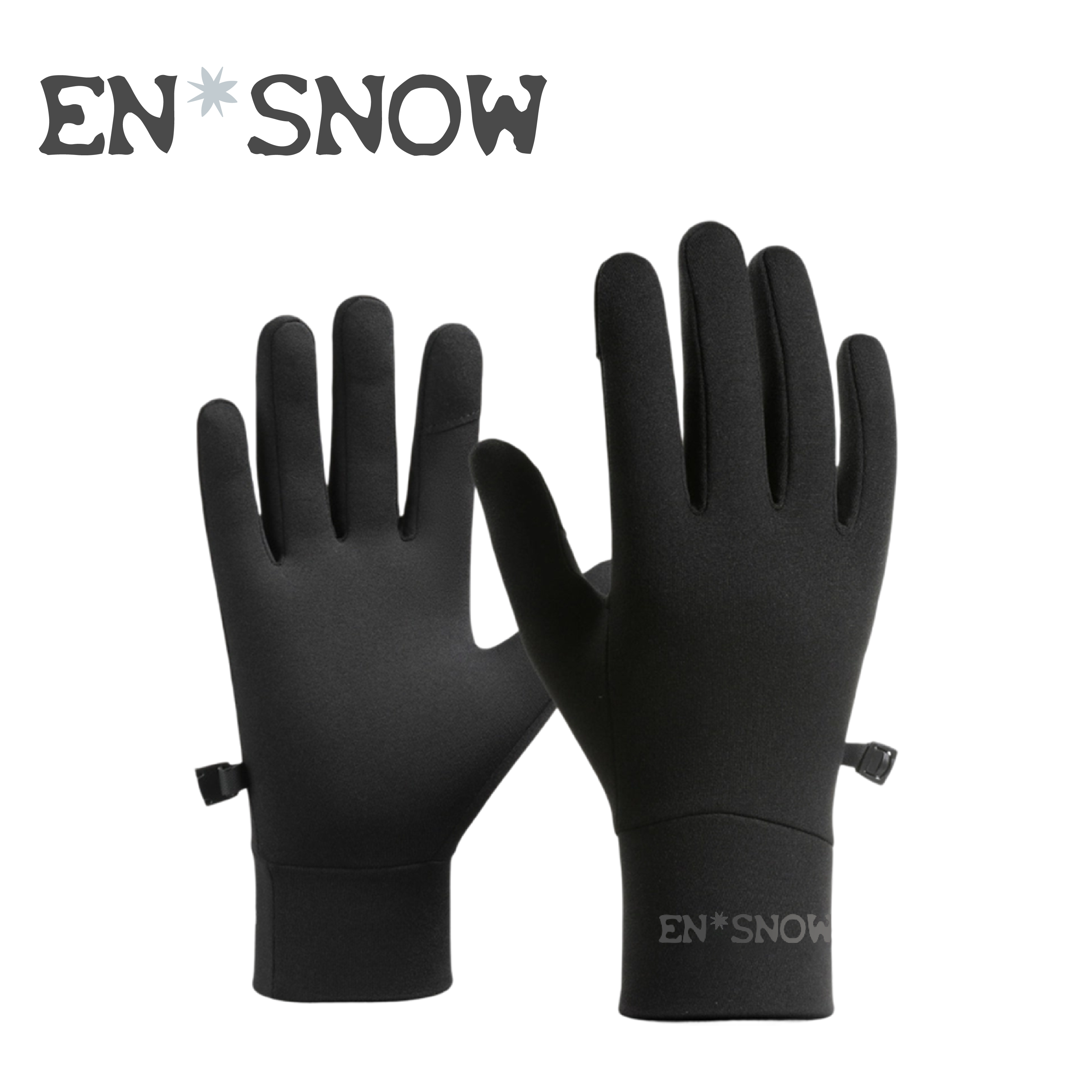 EN*SNOW觸控輕暖手套 (黑色) 43ES363